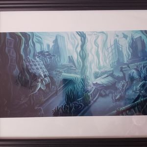 Reclaimed City Digital artwork print framed